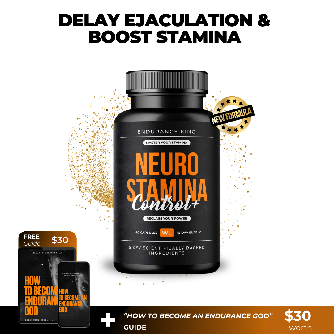 NeuroStamina Control+ (90 capsules)+ FREE How to Become an Endurance God Guide