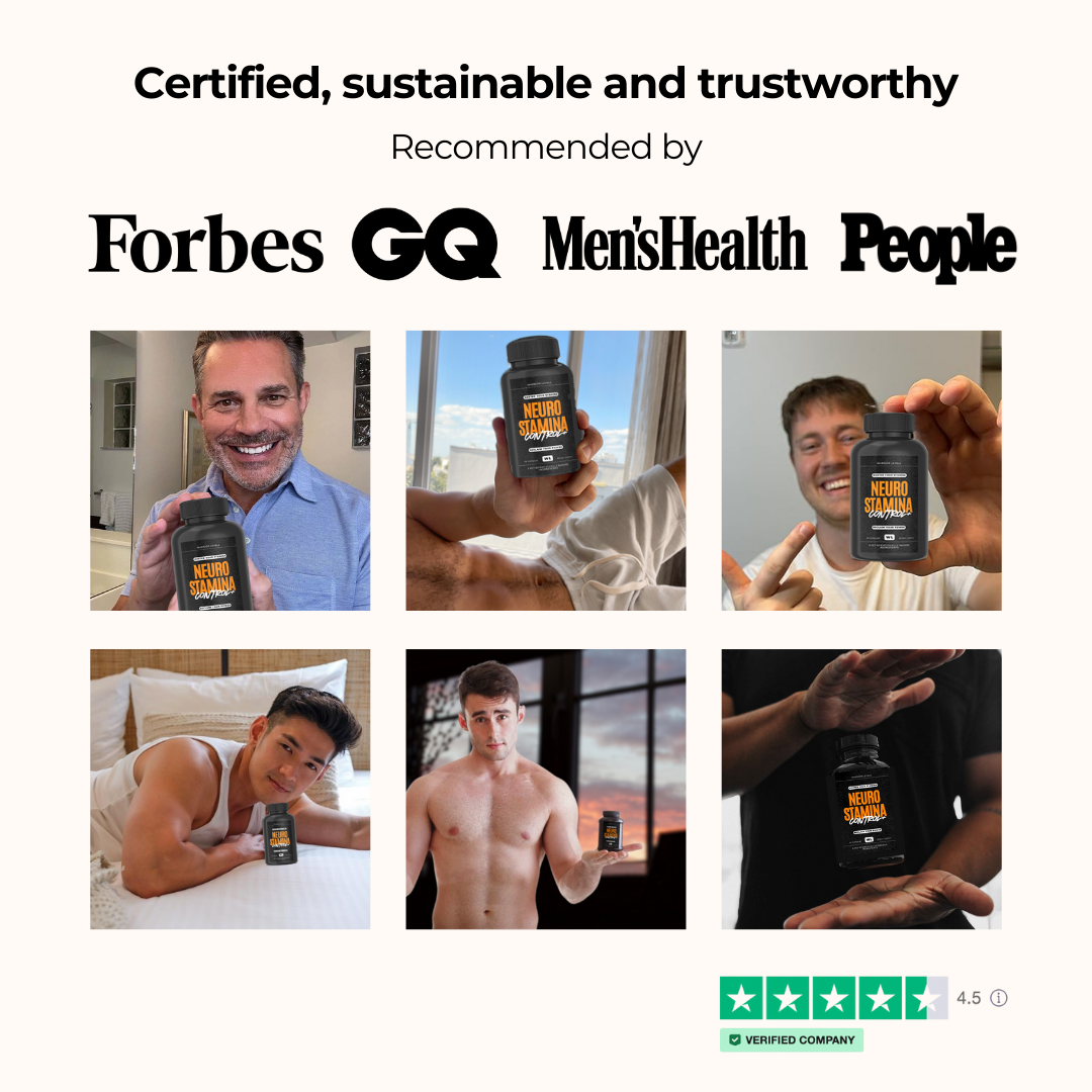NeuroStamina Control+ (90 capsules)+ FREE How to Become an Endurance God Guide